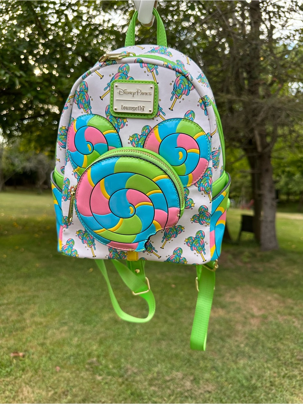 Disney Parks Loungefly Mickey Lollipop Mini Backpack Candy Ears NWT Disney Eats
